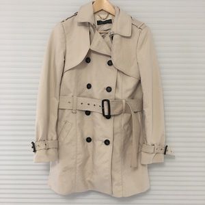 Zara - Classic Belted Trench Coat Size M